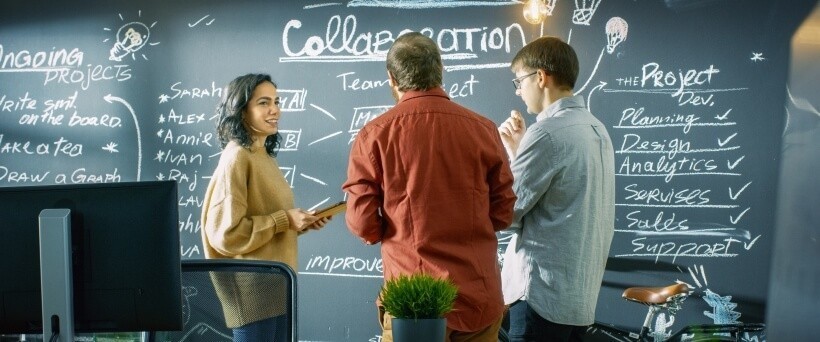 Intern and colleagues