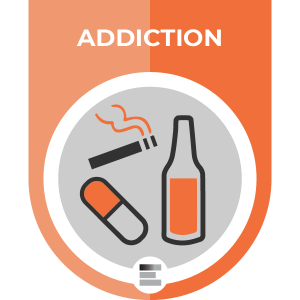 Addiction badge