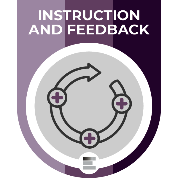 Instructions and Feedback badge